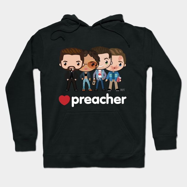 Love Preacher - Tulip, Jesse, Cass & Eugene Hoodie by KYi